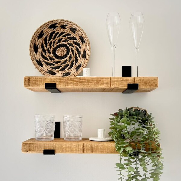 Rustic Wood Shelf Etsy