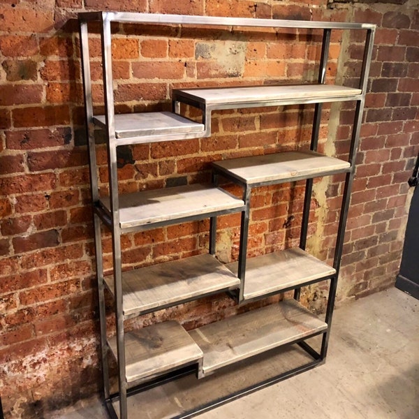 Foundry Shelving Unit (Bookcase / Industrial Bookcase / Rustic Shelving Unit)