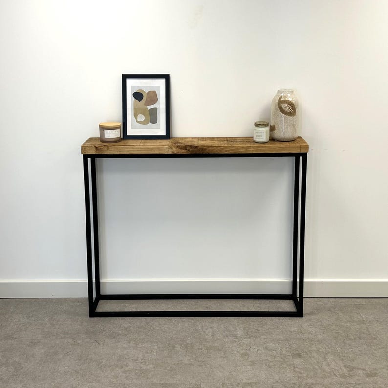 Handmade Solid Wood Console Table - Thumbnail 3