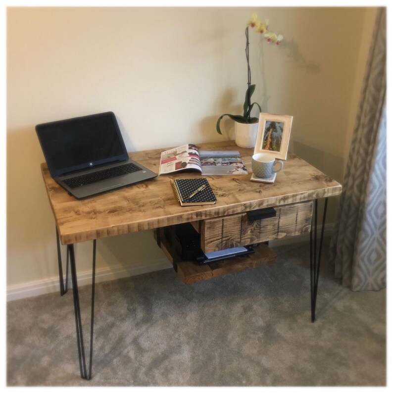 Omni Desk With Drawer And Printer Shelf Etsy