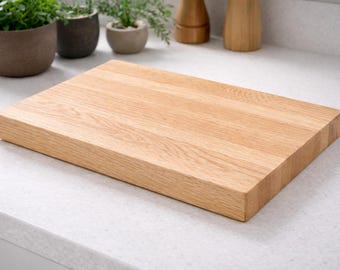 Solid Oak Wooden Chopping Board - Hand Made