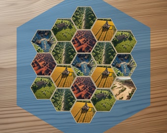 Azulejos Catan personalizados del mundo Ghibli