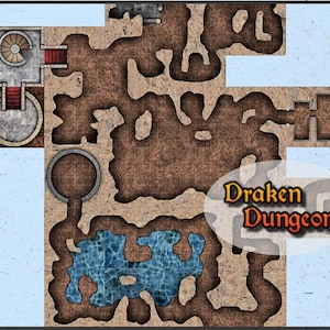 Tuiles de la grotte de Draken Dungeons 917