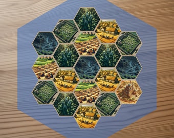 Azulejos medievales de Catan personalizados