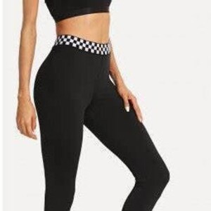 checkered flag leggings