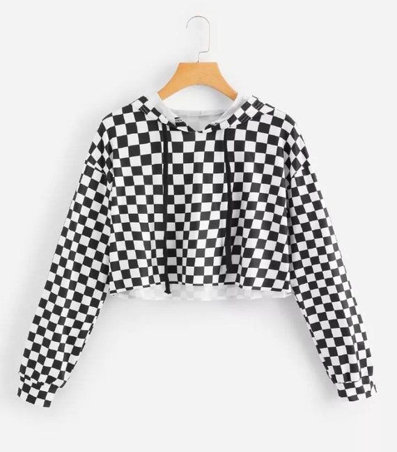 checkered hoodie