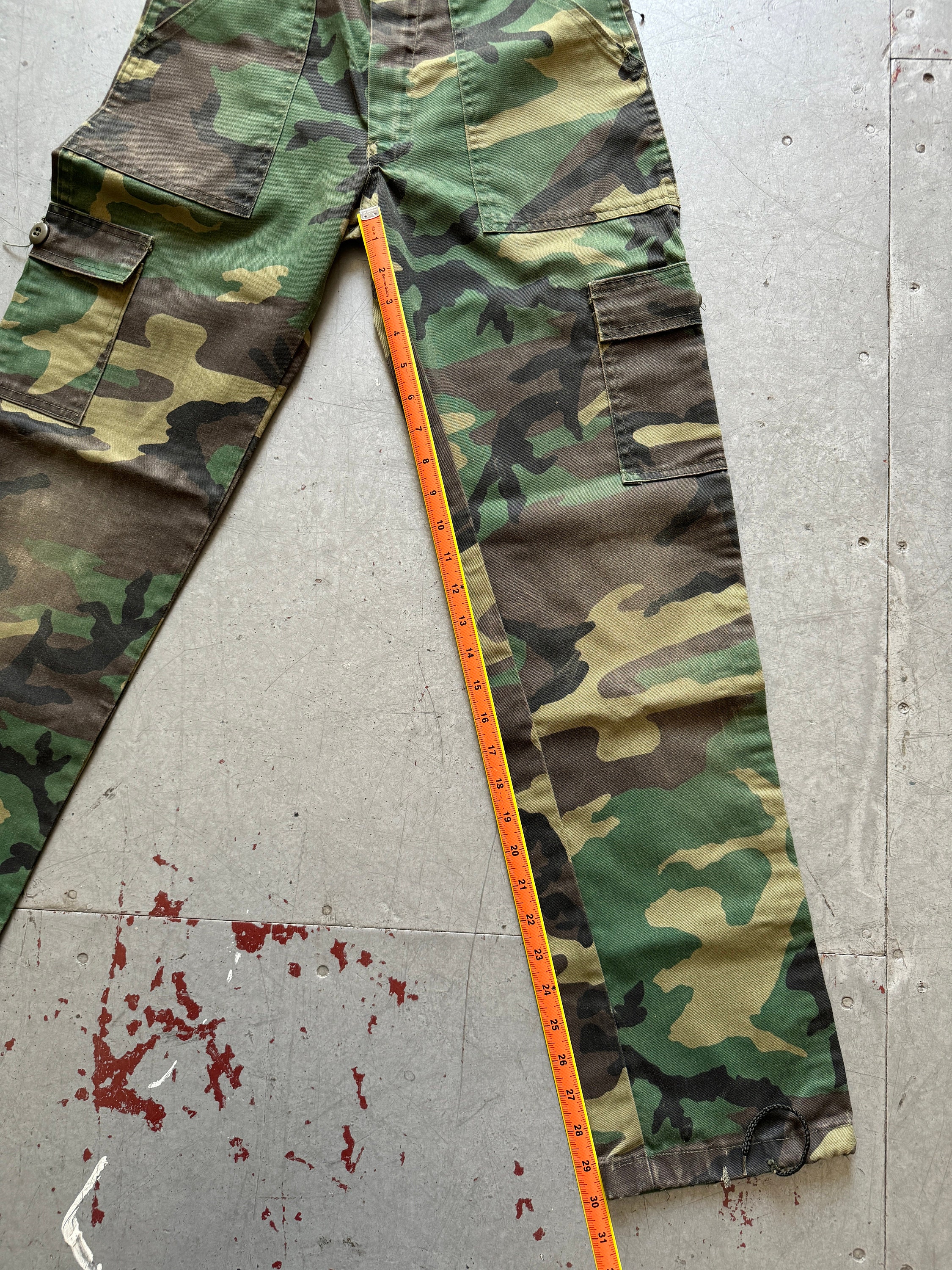 パンツ archive CUSTOM CULTURE flare cargo pants 希少 Y2K 00s カーゴパンツ パンク ロック グランジ（Archive