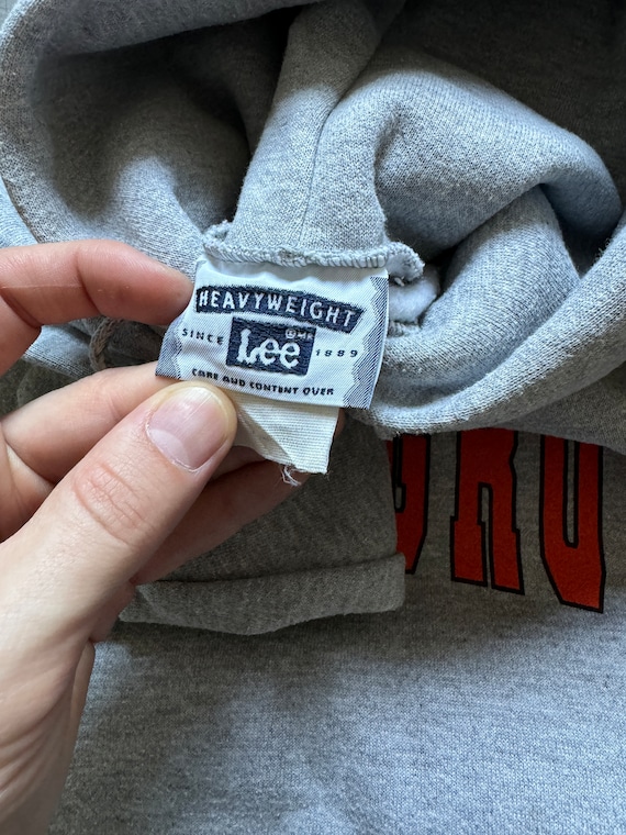 Lot 90s Vintage Lee Blank Beech Grove Double Hooded Grey Hoodie Made in USA Etsy