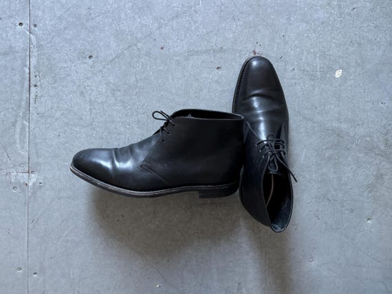 Buy Lot Loake 1880 Pimlico Chukka Boots Black Soft Leather Shoes Made in England Size UK 11 Online in India Etsy