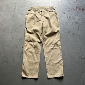 L. L. Bean outdoor pants, vintage 90s ll bean beige tan canvas hiking mountaineering trousers, made in USA, size W 32 L 30