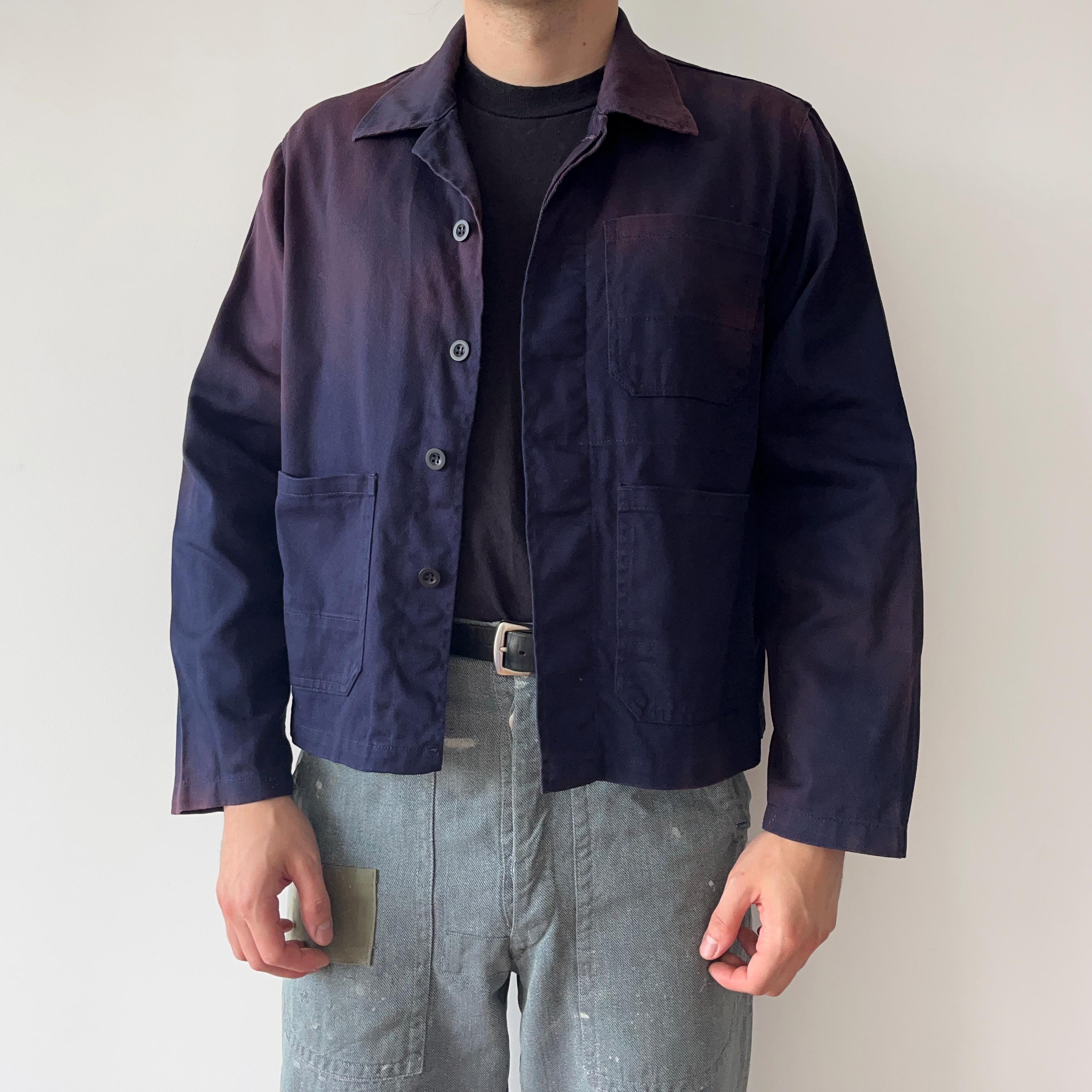 ジャケット・アウター FRANCE middle 1900s vintage work coat French workwear jacket - Gem