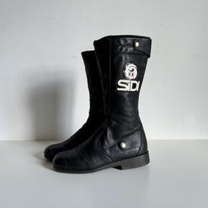 70s vintage SIDI Italian motorcycle motocross racing leather zipper boots made in Italy lot