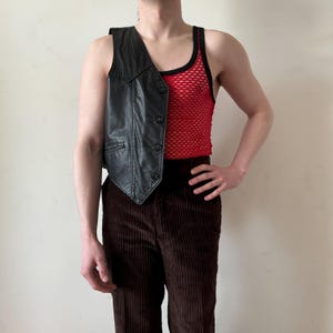 90s vintage Pistol Pete red mesh tank top racerback club wear made in USA size M lot