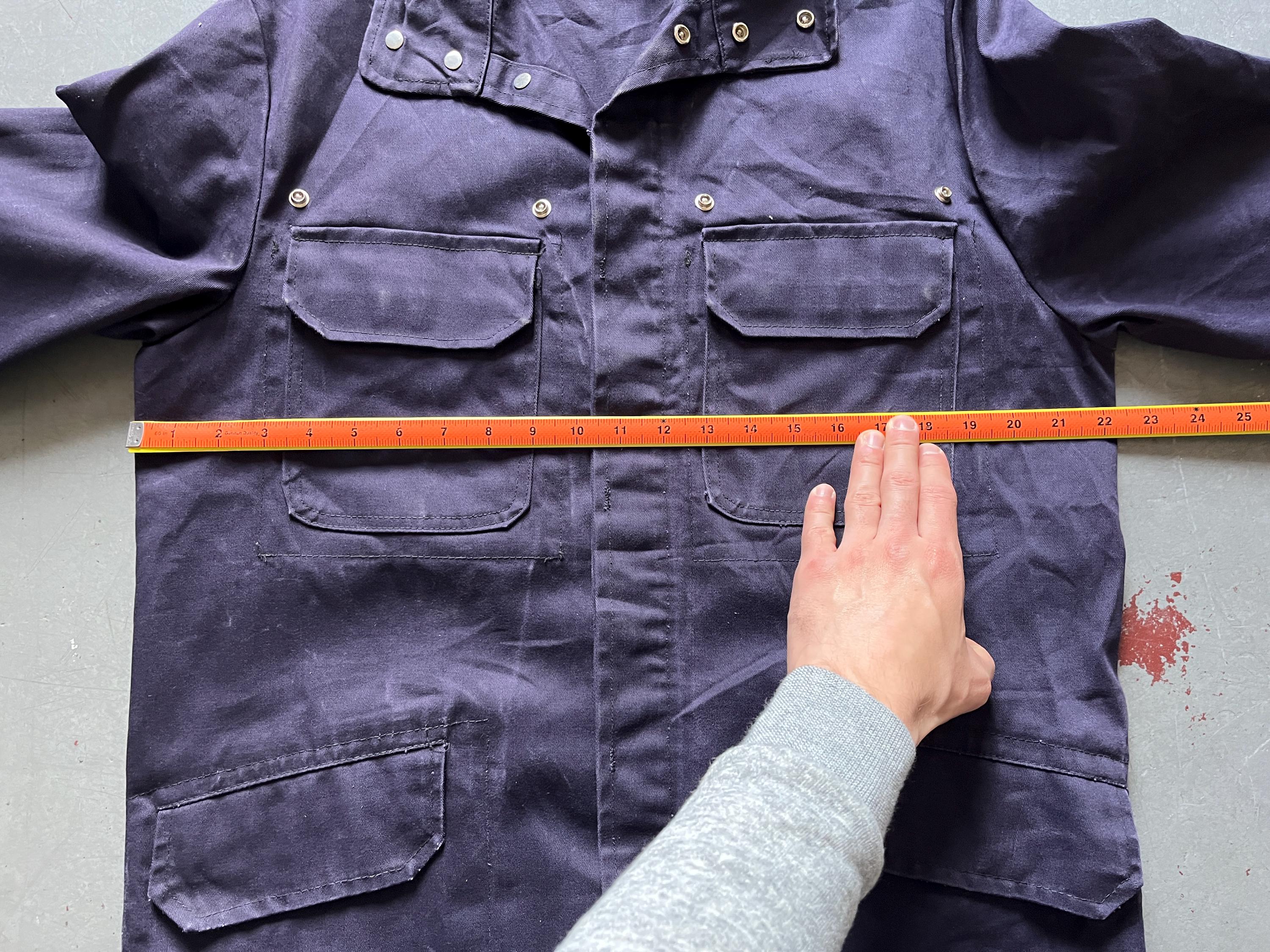 German Fireman Jacket, Vintage Workwear, Feuerwehr Faded