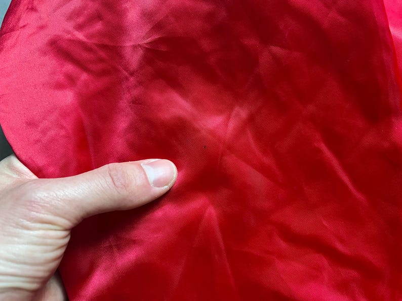 Veste Bomber Satinée US Marines Corps Vintage Années 90 - Rouge, Taille M, Occasion Très Bon état, Fabriquée Aux USA