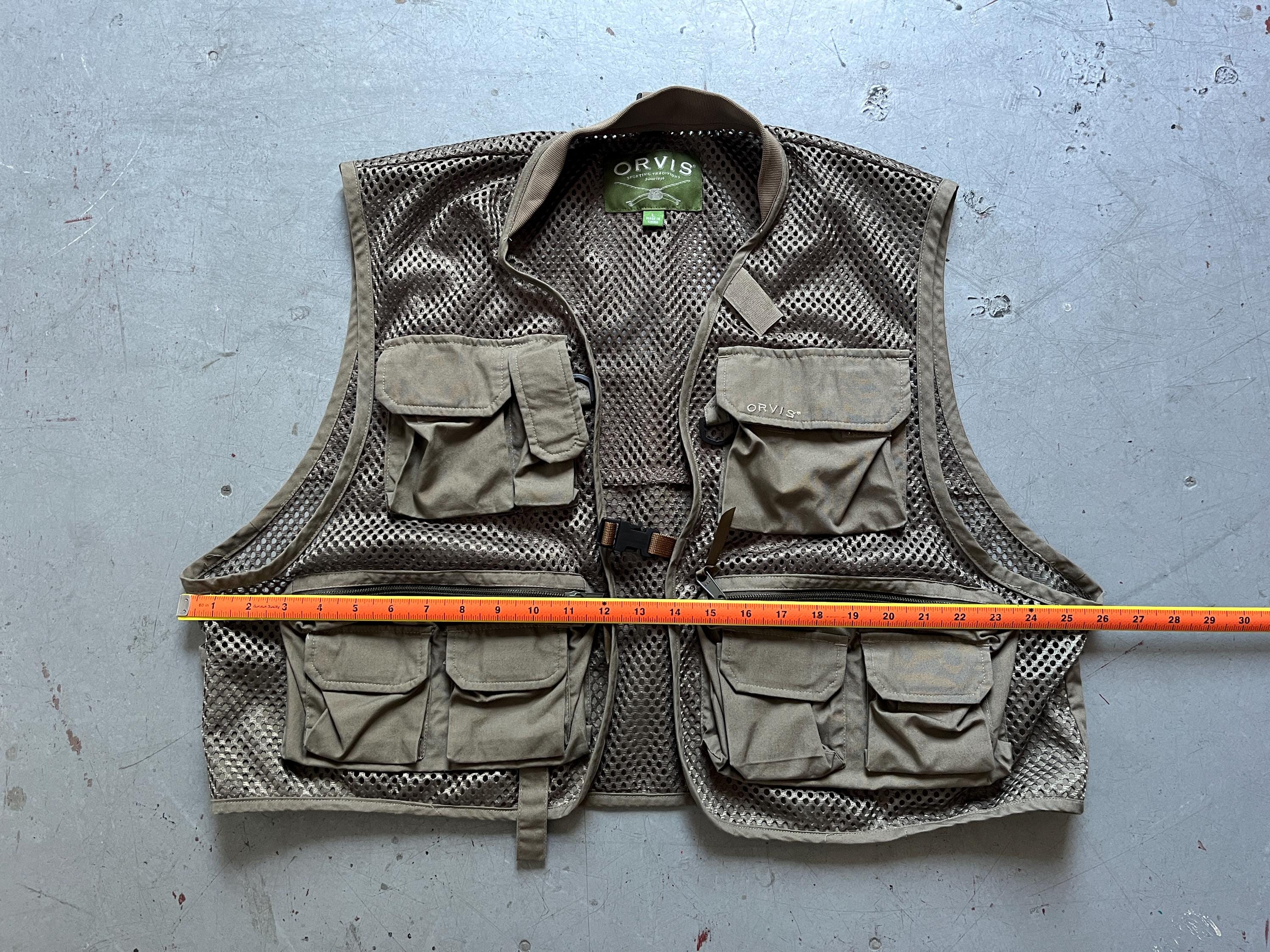 Gilet de pêche homme multi-poches en maille de chasse photographe reporter voyage - Kaki clair - Sport