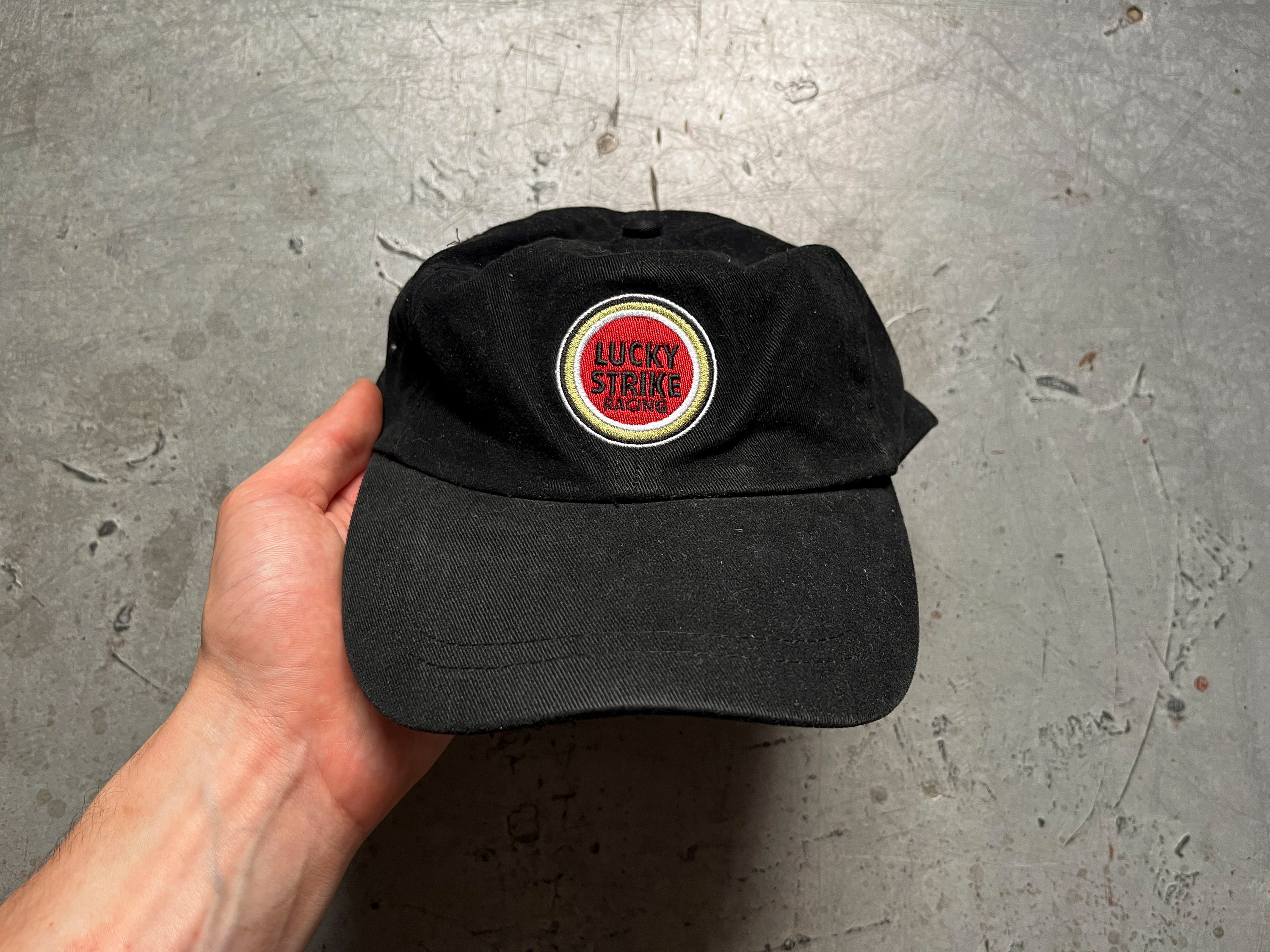 帽子 90s 00s LUCKY STRIKE SUZUKI Racing cap Vintage Lucky Strike cap red faded racing | eBay