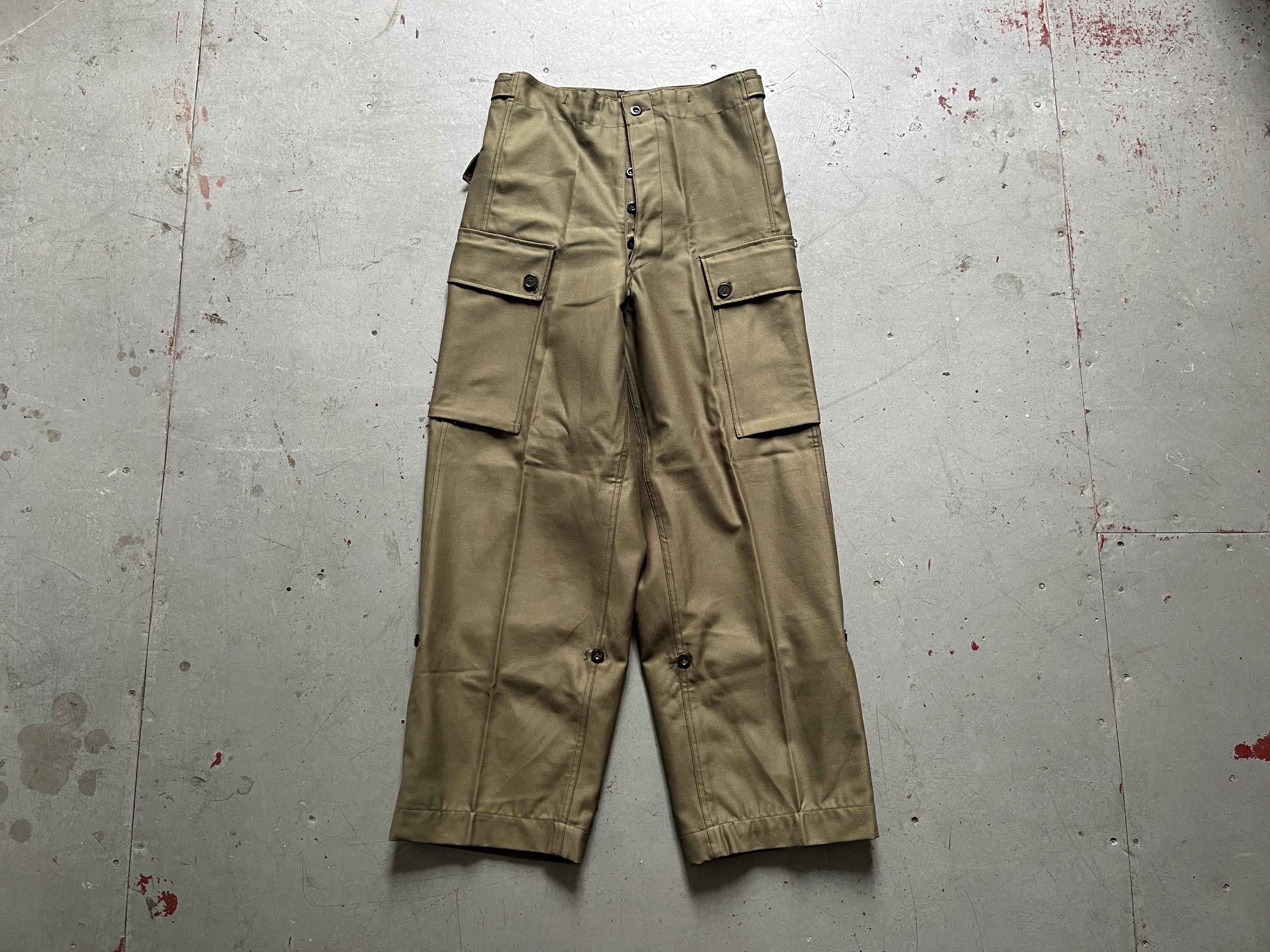 MILITARY / 70s/K.Lu.STURKA/Dutch Army Double Face Cargo/LIGHTNINGジップ// Dutch Army Pants, 70s Vintage KL Seyntex, Netherlands Military