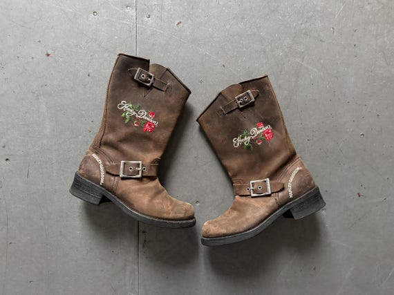 Lot Circa 90s 00s Y2K Vintage Harley Davidson Motorcycle Engineer