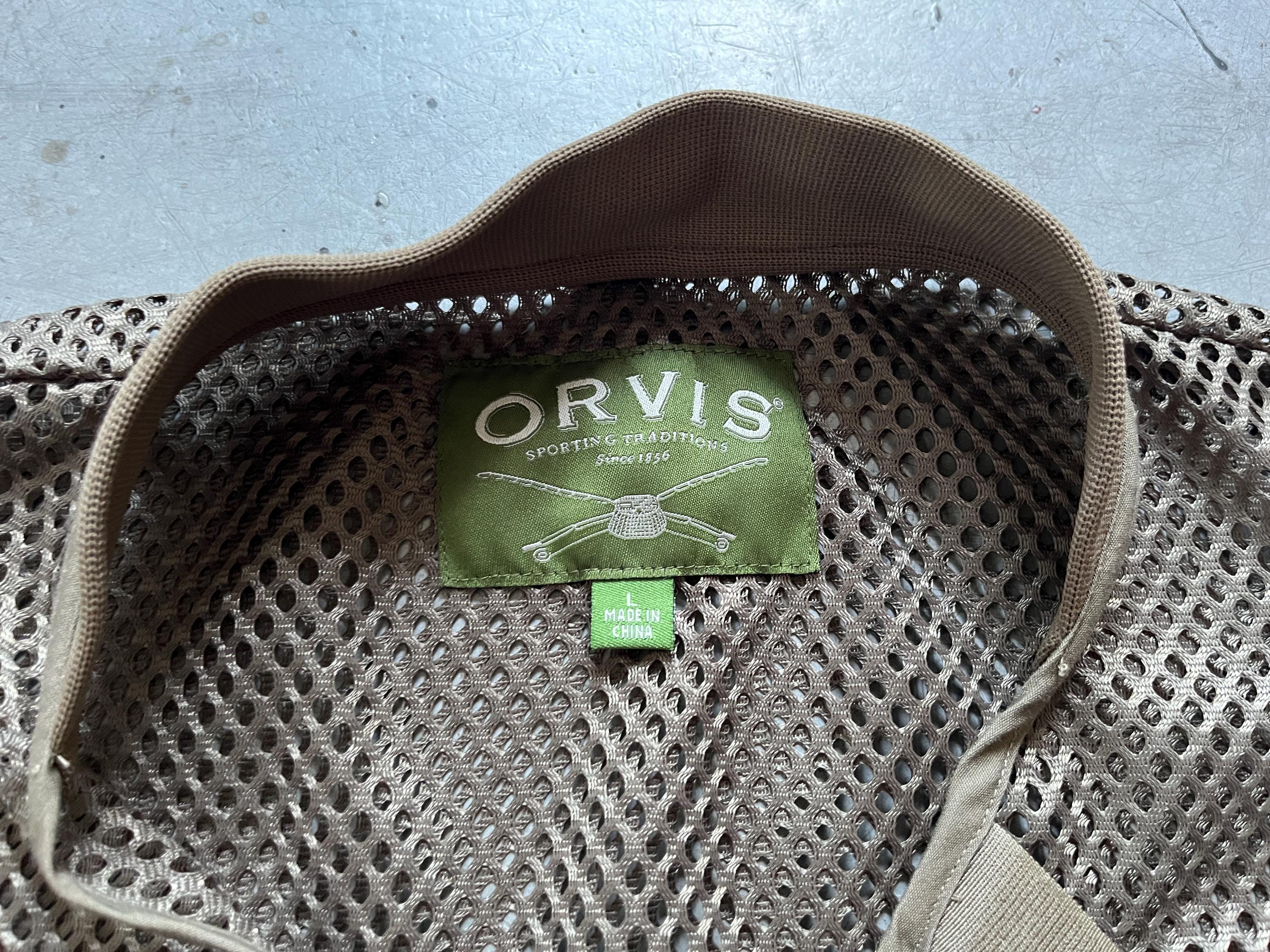 Gilet Résille Orvis Vintage Années 90 – Pêche à La Mouche – XS Unisexe – Neuf Avec étiquette – Gorpcore