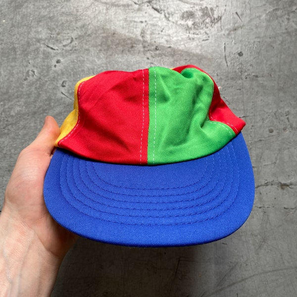 00s Vintage Google Noogler Multicolor Rainbow Helicopter Propeller Flying Snapback Baseball Dad Cap Hat