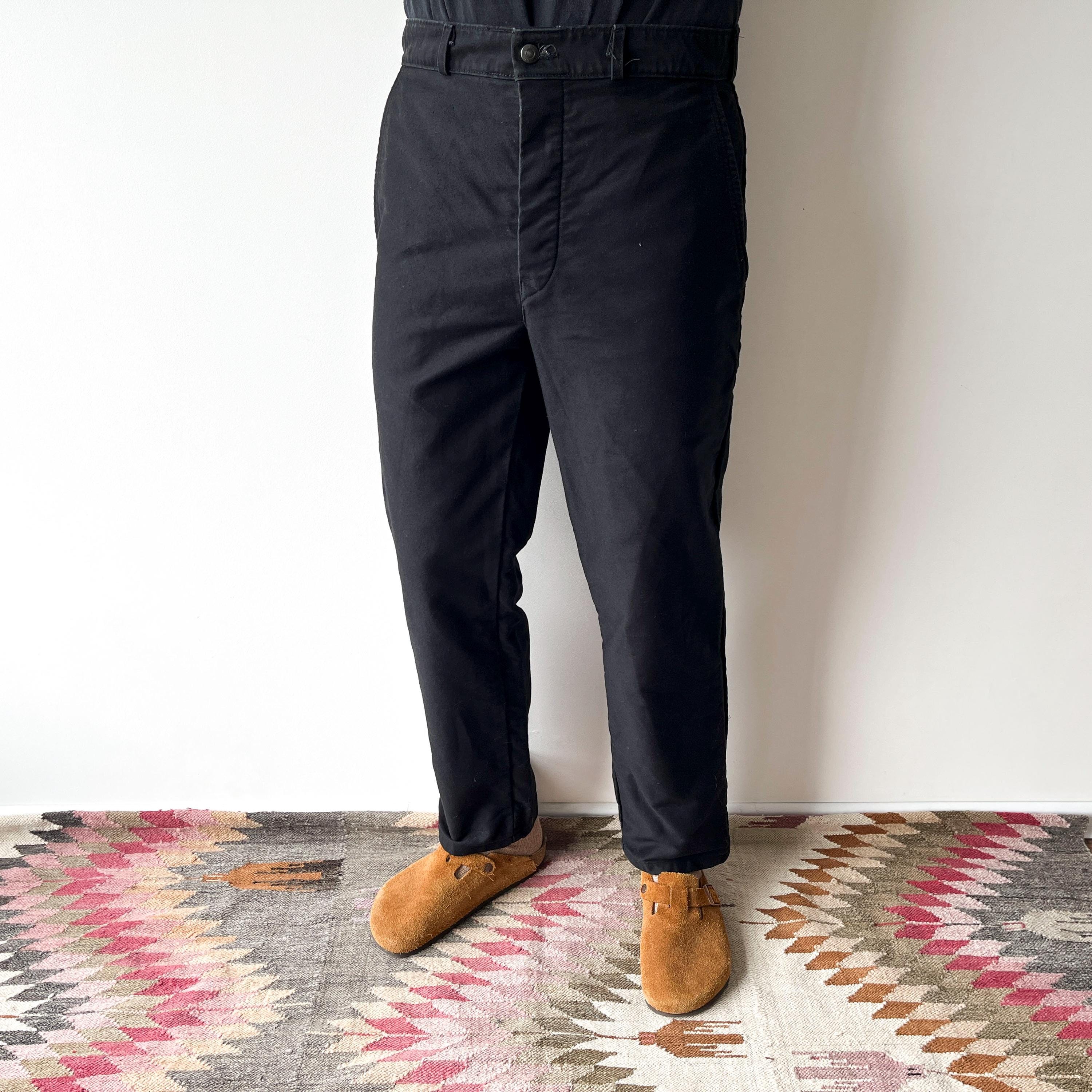 Black Moleskin Trousers - Etsy