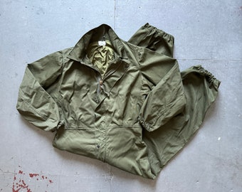 Mono de trabajo militar de mecánico de vuelo del ejército estadounidense de los años 80, color verde salvia, talla M, lote.