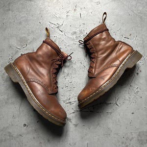 Dr Martens Boots, Brown Leather Pile Lined Winter Grunge  display picture 1