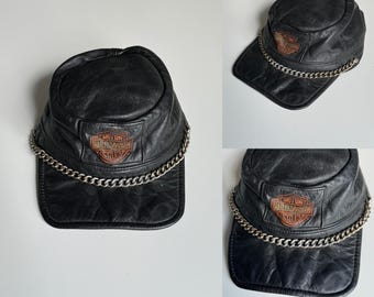 HARLEY-DAVIDSON 刺繍ヴィンテージレザーキャップ　ブラック 楽天市場】HARLEY-DAVIDSON ハーレーダビッドソン キャスケット