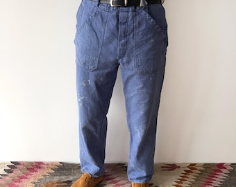 1940s 50s Salt Pepper Workwear Sanforized Gray Pants XL 40x28 - Etsy