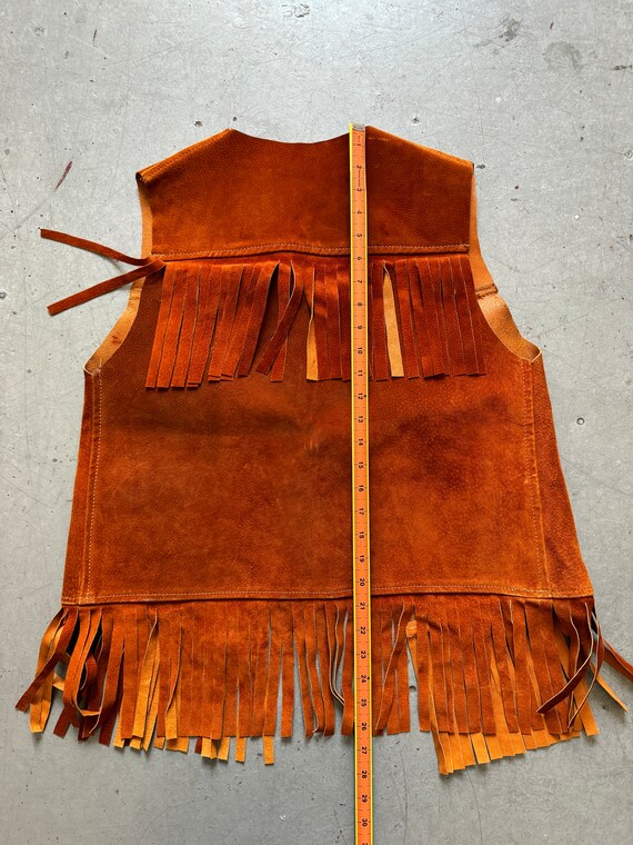 Gilet Cowboy Con Frange - Finta Pelle Scamosciata Uomo Stile