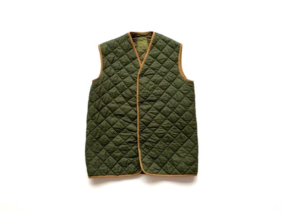 Size L | Vintage British Army Military Olive Quilt