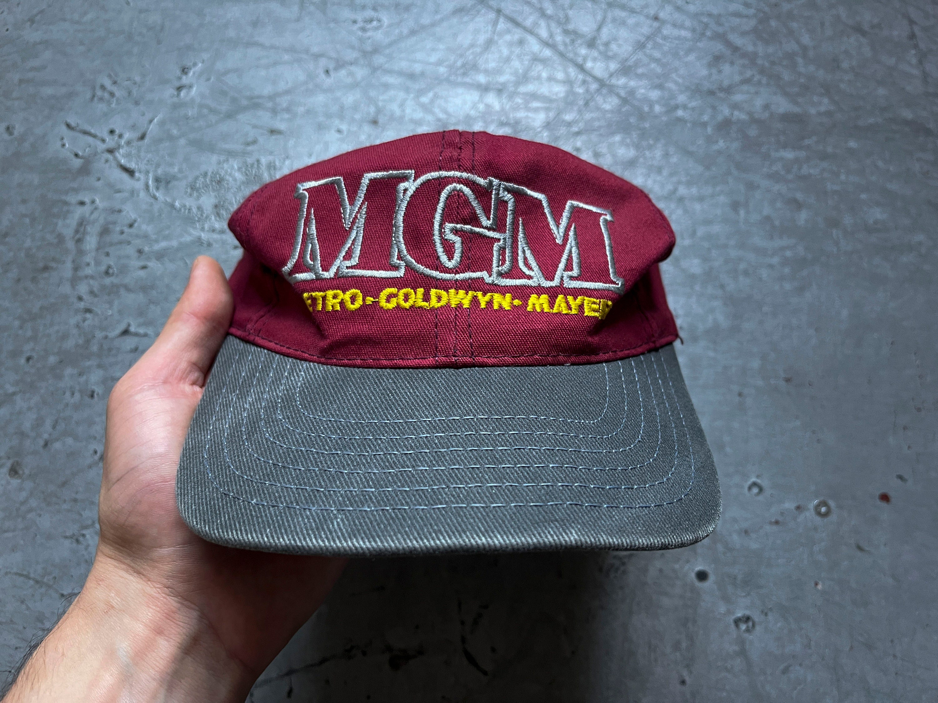 90s Vintage MGM Metro Goldwyn Mayer Southern Sportswear Burgundy 