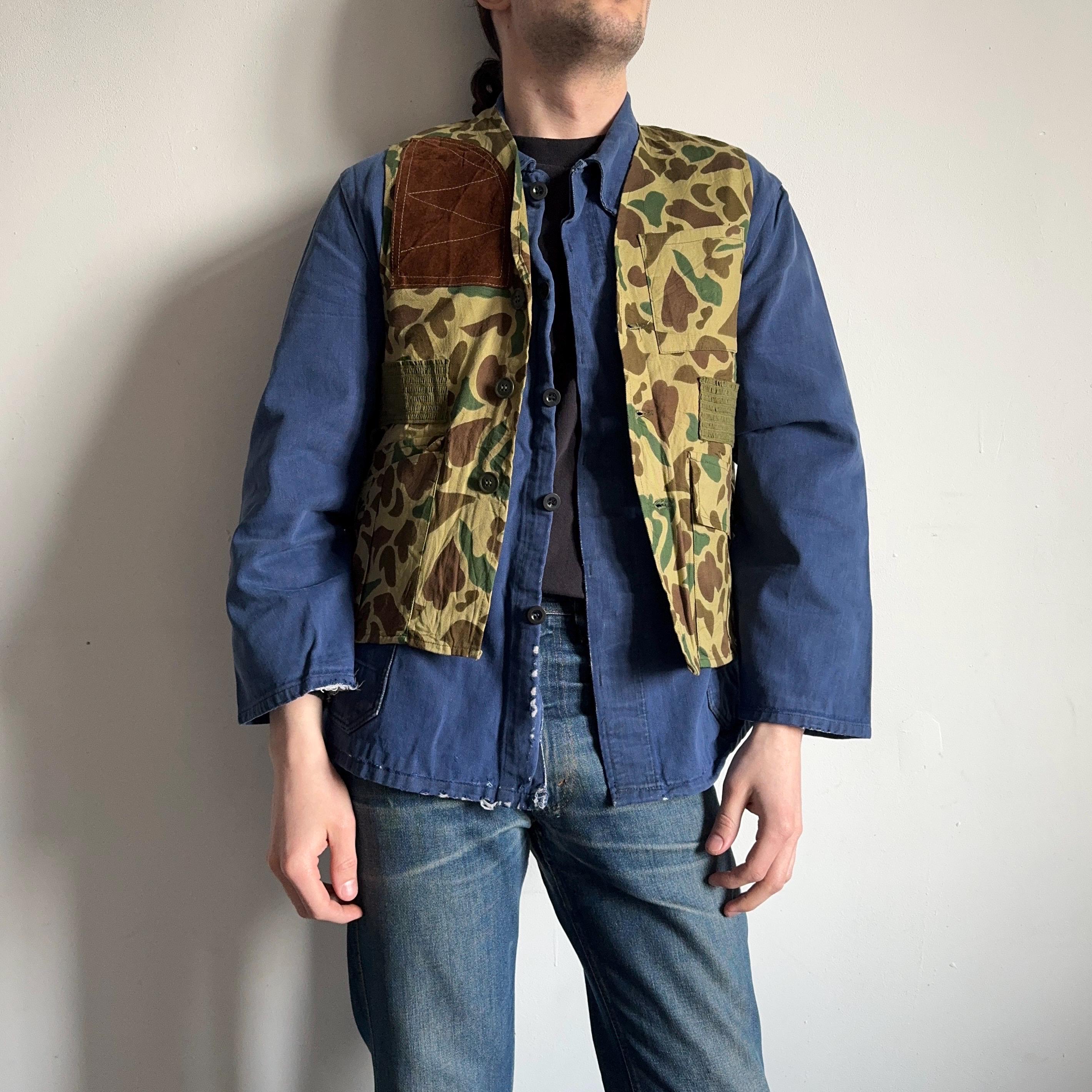 Brun coyote - Gilet de chasse à rabat avant, Triple pochette pour