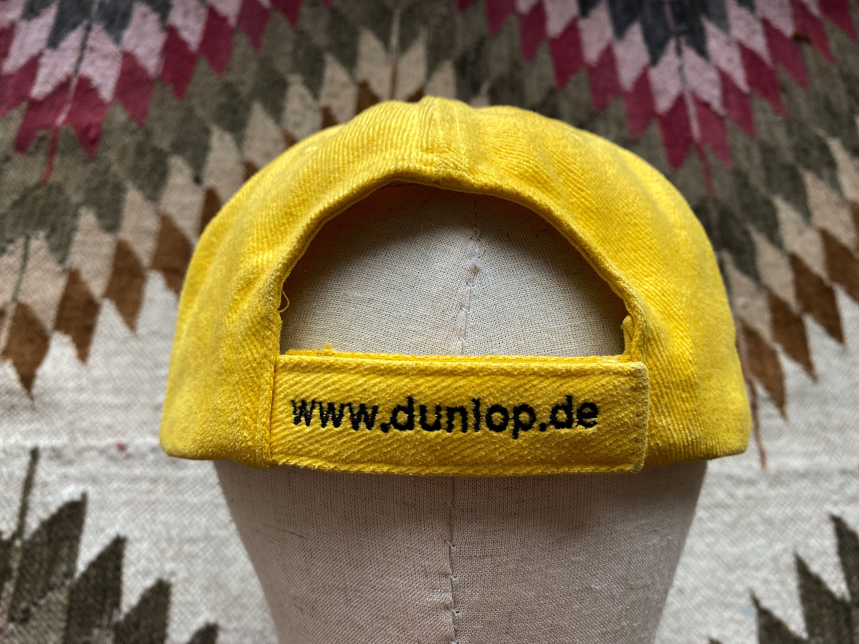 Dunlop Motorsport Hat, Vintage 90s 00s DTM Moto Racing Black