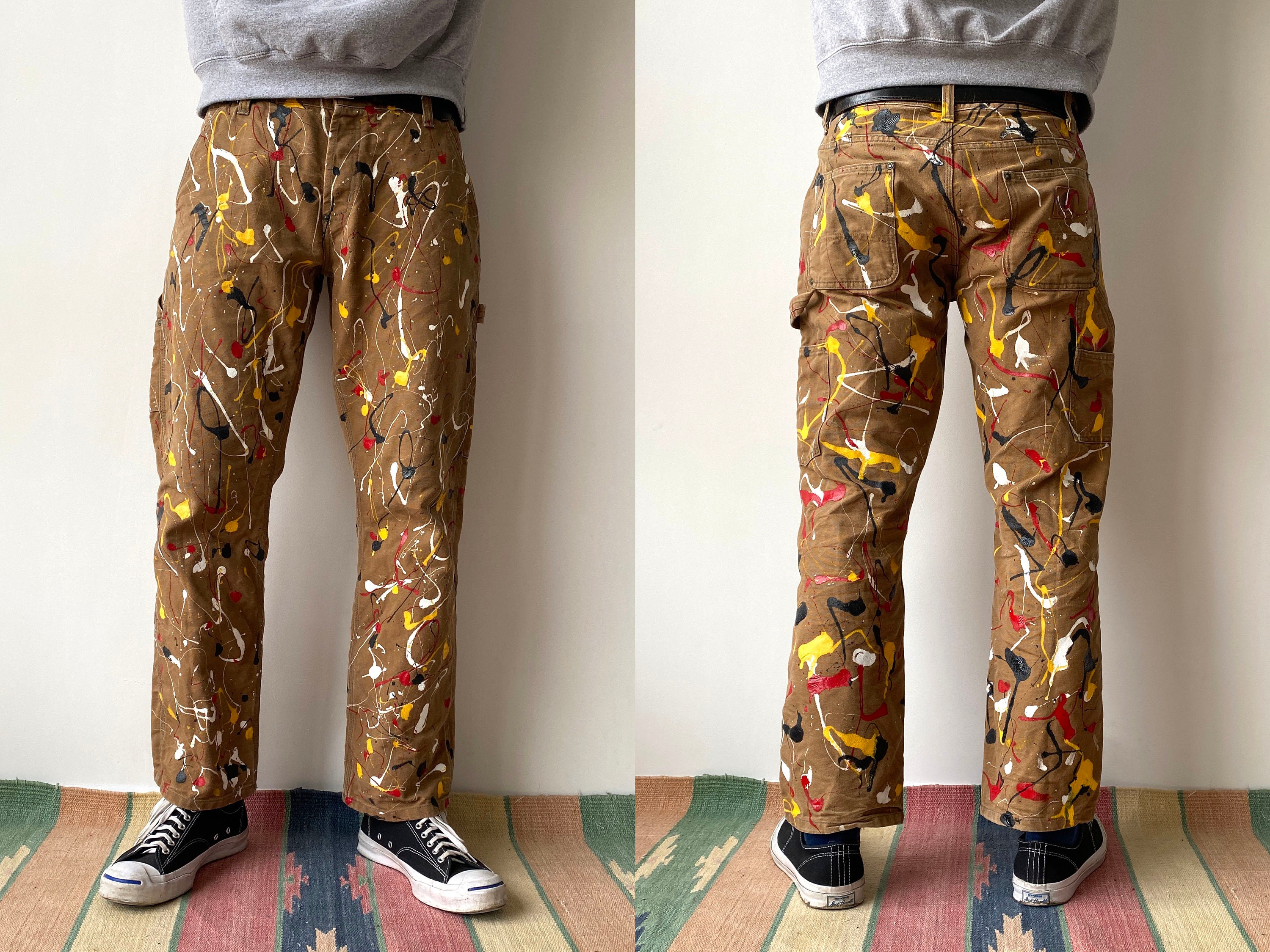 Size 34 | Carhartt Logger Duck Canvas Single Knee Paint