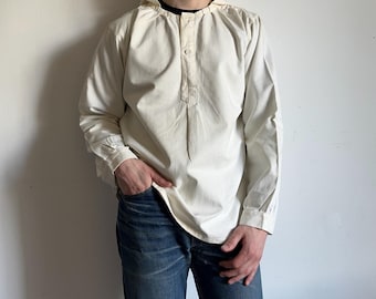 Vintage 50s Holdfast British Fisherman Cherry Red Smock Work