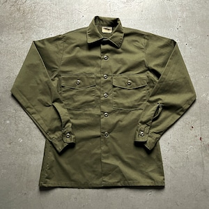 Us army shirt, vintage 70s Vietnam war, 1978 og-507 fatigue sateen button up shirt, size 14,5, S