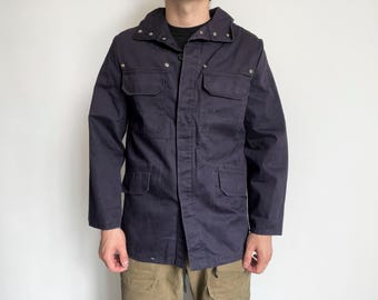 Vintage Gap Hooded Fireman Clasp Jacket X-S Men's Grey Workwear