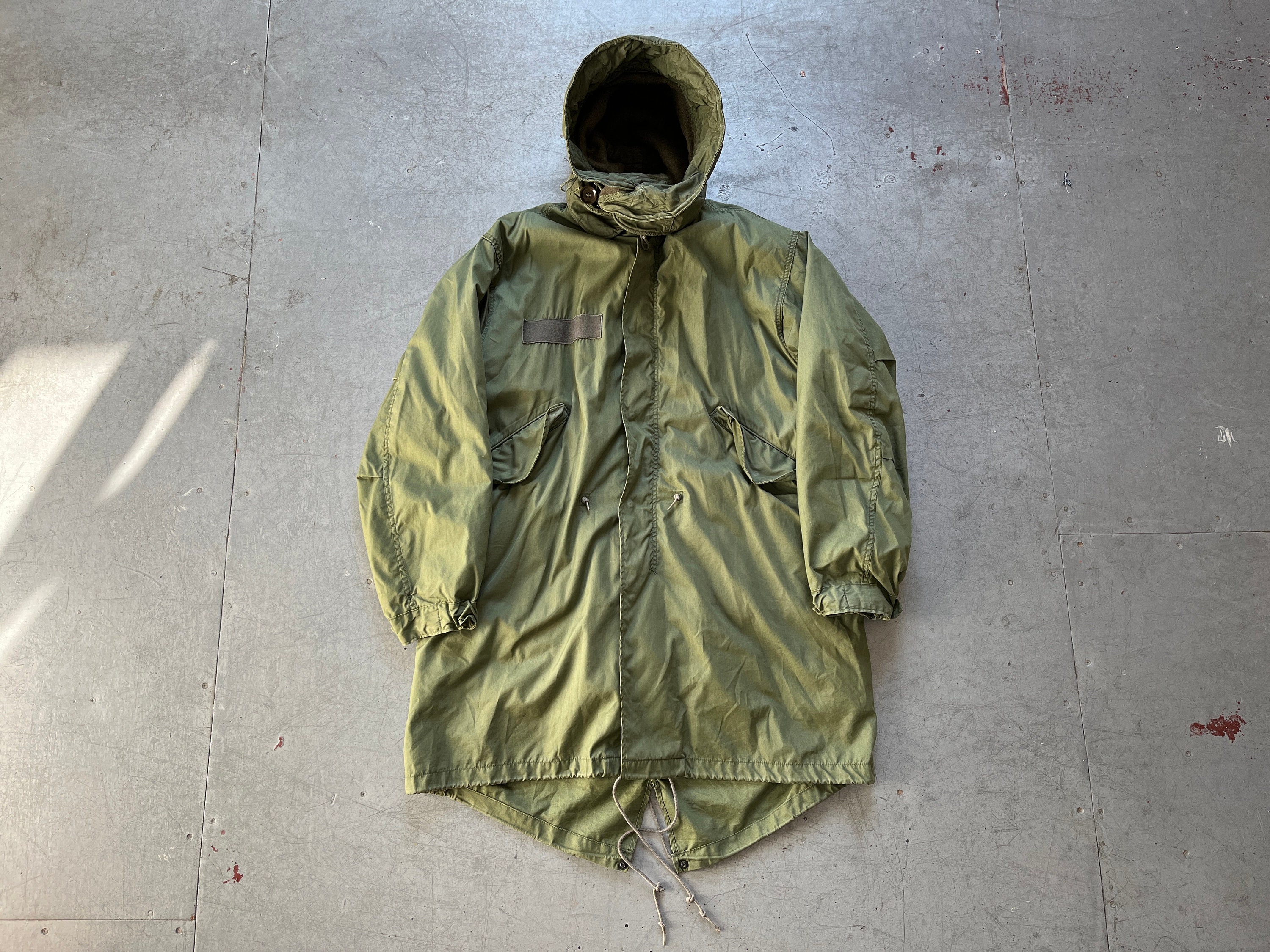80s Vintage US Army Military Olive Green M65 M-65 Fishtail Parka