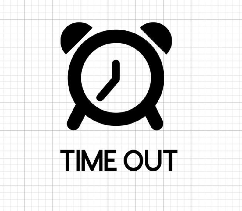 Time Out Vinyl Decal for Timeout | Etsy