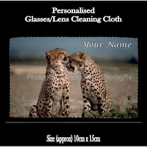 Personalised Wild Animal Lens Cloth