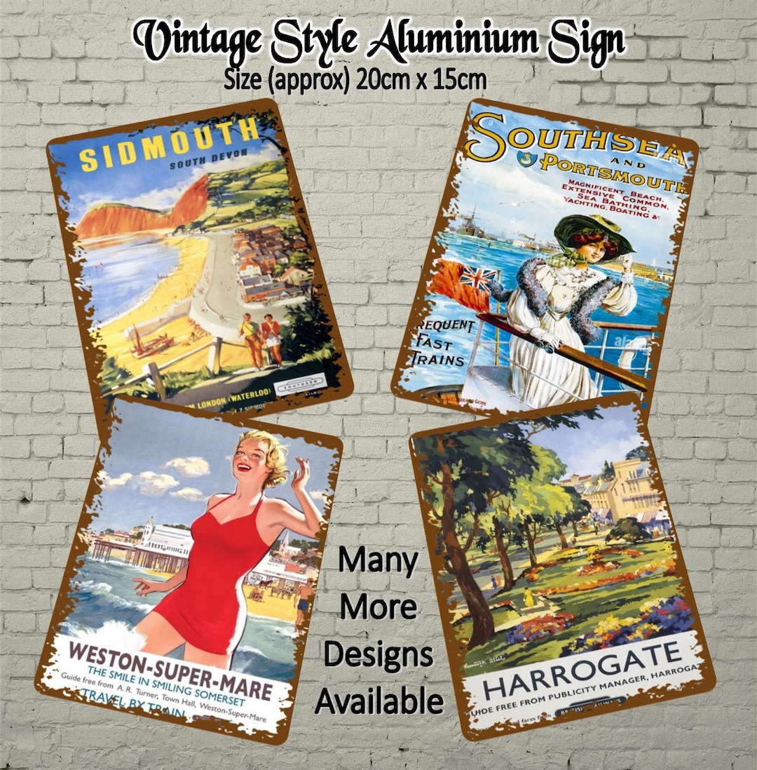 Retro Poster Style Railway Aluminium Wall Plaque/sign - Etsy