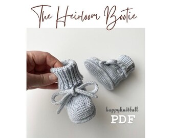 Modèle tricot de chaussons pour bébé, modèle de chaussons pour bébé, modèle de chaussons en tricot torsadé, modèle au tricot de chaussures pour lit de bébé, chaussons pour bébé PDF