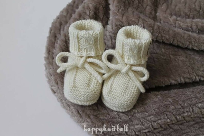 merino wool baby booties