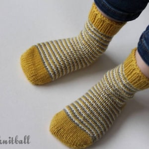 Hand Knitted Mustard Socks for Baby Toddler Kid, Cable Knit Wool Socks for Kids, Handmade Merino Wool Baby Socks, Knitted Baby Wool Socks