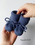 Hand Knitted Merino Wool Baby Booties, Handmade Merino Newborn Crib Shoes, Cable Knit Merino Wool Baby First Booties, Wool Baby Booties Knit product logo