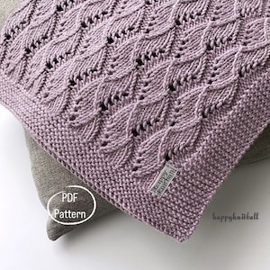 Baby Lace Blanket Knitting Pattern: Chantelle Cable Knit (PDF Pattern)