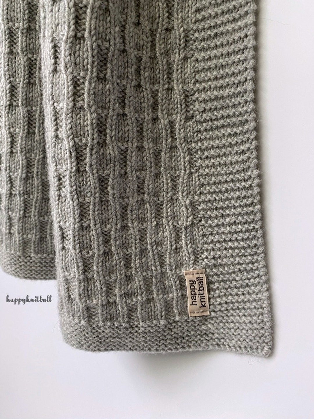 Baby Blanket Pattern, Knit Baby Blanket Pattern, Handmade Baby Blanket ...