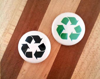 Recycle Pinback Button Set